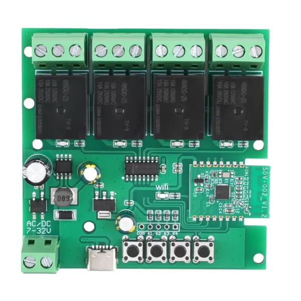 【Hot ticket】 4-Way 2-Way Bluetooth WIFI Relay Switch Module For eWelink ...