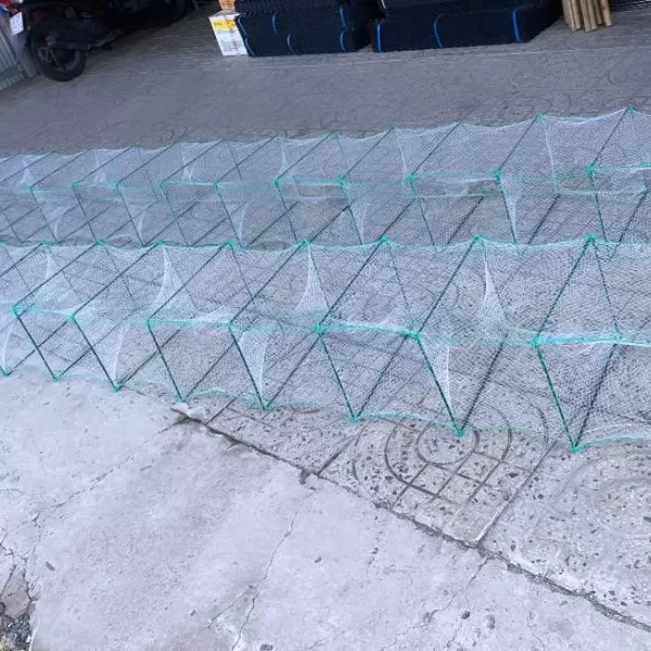 Hình ảnh sản phẩm lú 29 khung, 26 Cửa Ngục,lú bát quái, lú 12 cửa ngục - kích cỡ 25cm x 35cm, Dài 8,5m , 26 hom (Mắt lưới 0,7cm) ,nặng 3,3kg