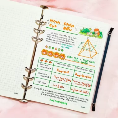 Sổ Takenote toán 8 tổng hợp công thức toán trang trí sticker dễ hiểu 6 Sổ Takenote toán 8 tổng hợp công thức toán trang trí sticker dễ hiểu 6