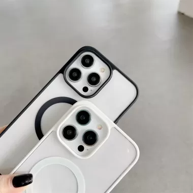 Ban Đầu Cho Magsafe không dây từ tính Sạc Trường Hợp Đối Với iPhone 14 13 12 11 Pro Max Cộng Với Mini X XS XR Rõ Ràng Mềm Bìa 5