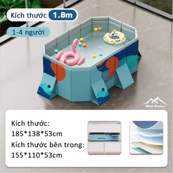 Hướng dẫn chọn kích thước bể bơi gấp gọn phù hợp cho mỗi không gian gia đình