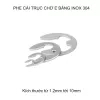 Bộ 10 phe gài trục chữ E bằng inox 304, có nhiều cỡ cho khách lựa chọn 5
