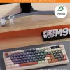 Bộ Bàn Phím Không Dây Bluetooth M96 LED 7 Màu Có Màn Hình, 2 Mode, Phím PBT Cao Cấp, Gõ Êm Chống Ồn Cho Win/ Mac OS 4