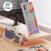Bộ Bàn Phím Không Dây Bluetooth M96 LED 7 Màu Có Màn Hình, 2 Mode, Phím PBT Cao Cấp, Gõ Êm Chống Ồn Cho Win/ Mac OS 5