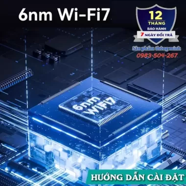 Bộ phát Wifi Router ZTE BE5100 - Be5100 Pro Wifi 7 - tốc độ 5100Mbps - hỗ trợ Mesh - 248 thiết bị 3