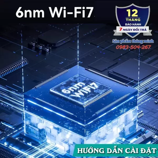 Hình ảnh sản phẩm Bộ phát Wifi Router ZTE BE5100 - Be5100 Pro Wifi 7 - tốc độ 5100Mbps - hỗ trợ Mesh - 248 thiết bị
