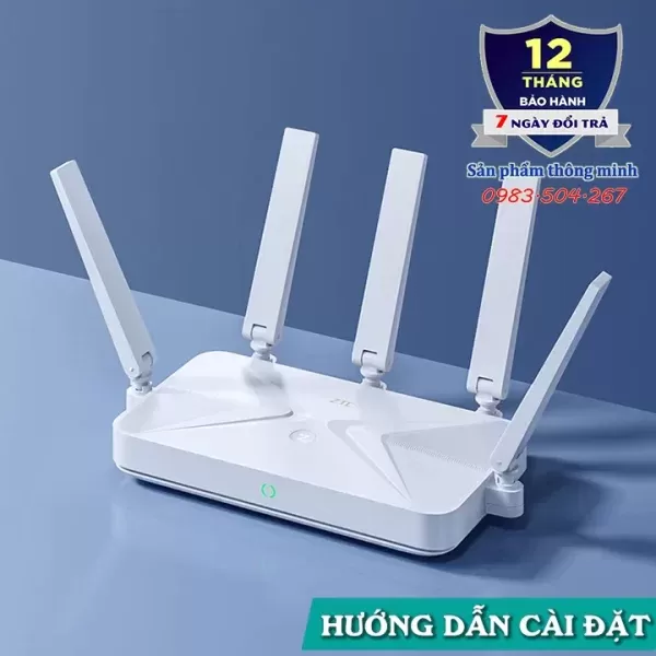Hình ảnh sản phẩm Bộ phát Wifi Router ZTE BE5100 - Be5100 Pro Wifi 7 - tốc độ 5100Mbps - hỗ trợ Mesh - 248 thiết bị