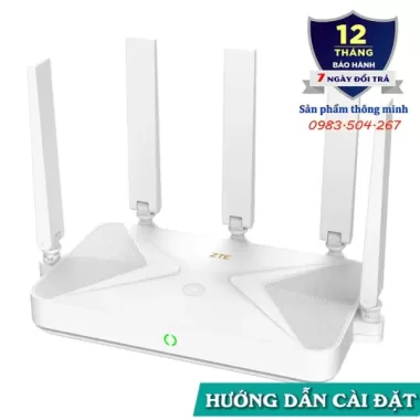 Bộ phát Wifi Router ZTE BE5100 - Be5100 Pro Wifi 7 - tốc độ 5100Mbps - hỗ trợ Mesh - 248 thiết bị 6
