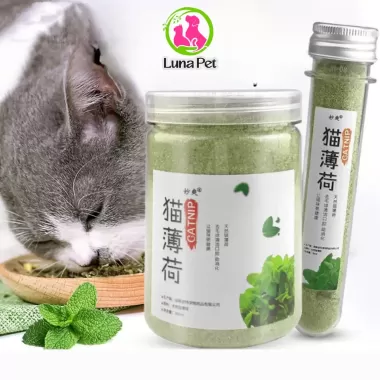 Catnip cỏ bạc hà cho mèo ống 50 ml- Cỏ mèo bạc hà loại bỏ búi lông cải thiện tiêu hoá Luna Pet