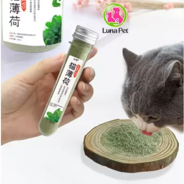 Catnip cỏ bạc hà cho mèo ống 50 ml- Cỏ mèo bạc hà loại bỏ búi lông cải thiện tiêu hoá Luna Pet Catnip cỏ bạc hà cho mèo ống 50 ml- Cỏ mèo bạc hà loại bỏ búi lông cải thiện tiêu hoá Luna Pet