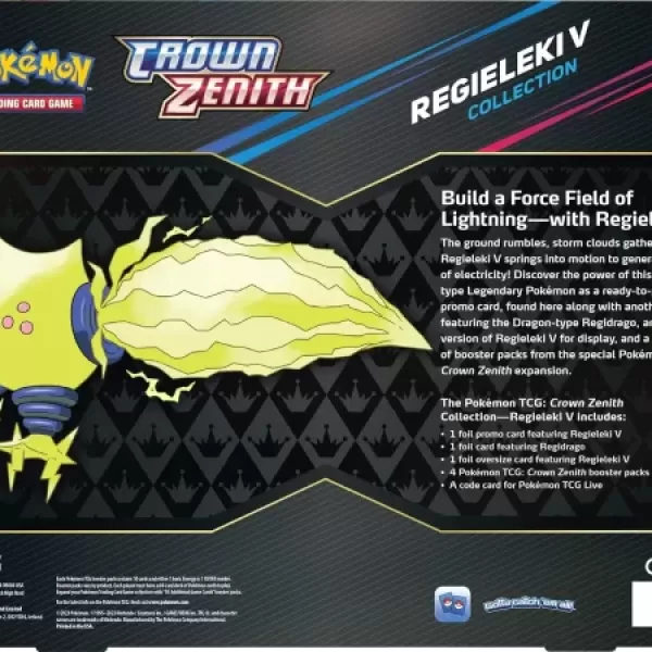 Hình ảnh sản phẩm [Chính Hãng] Thẻ bài Pokemon TCG : Regieleki V Crown Zenith Collection
