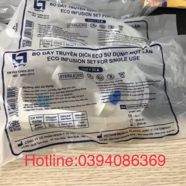Dây truyền dịch, truyền nước biển, truyền tĩnh mạch MPV