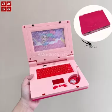 Đồ chơi máy tính laptop cho bé, máy tính bảng có chuột kèm đèn led phát nhạc giúp bé tránh xa điện thoại