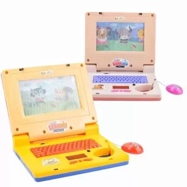 Đồ chơi máy tính laptop cho bé, máy tính bảng có chuột kèm đèn led phát nhạc giúp bé tránh xa điện thoại