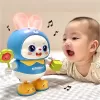 Đồ chơi thỏ đánh đàn guitar có đèn nhac cho bé vui nhộn , Đồ chơi thỏ phát nhạc nhún nhảy cho trẻ giải trí TP Store 9