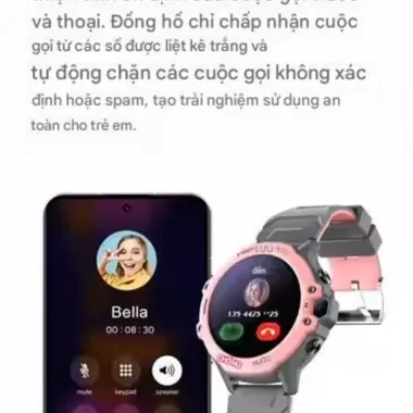 [Dòng cao cấp][đồng hồ cho bé] Đồng hồ thông Minh K55 gọi video, định vị, khoanh vùng an toàn, sos, gọi thường, đi bơi 4