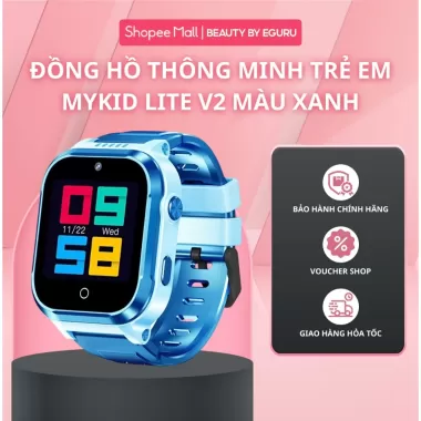 Đồng Hồ Định Vị Thông Minh Trẻ Em MyKID LITE V2, Màn Hình Cảm Ứng LCD, Pin 680mAh | Hàng Chính Hãng