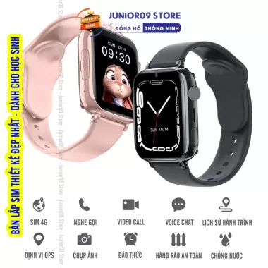 Đồng hồ thông minh Định vị Trẻ em Lắp sim Nghe gọi Video Call Chống nước cho bé trai bé gái JUNIOR09 WATCH KID MINI 2025 6 Đồng hồ thông minh Định vị Trẻ em Lắp sim Nghe gọi Video Call Chống nước cho bé trai bé gái JUNIOR09 WATCH KID MINI 2025 6