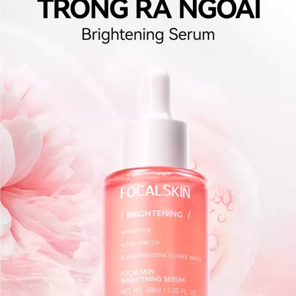 Hình ảnh sản phẩm FOCALSKIN Serum Dưỡng Trắng Da Mờ Thâm Mụn Gấp Đôi Vitamin C + Niacinamide B3 +  Alpha Arbutin 30ml
