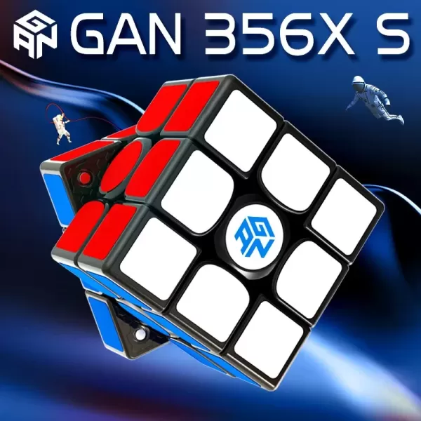 Hình ảnh sản phẩm GAN 356 X S Khối Rubik Gan Tốc Độ Từ Tính Khối Rubik GAN 356 XS Không Nhãn Dán Chuyên Nghiệp 3X3 Nam Châm GAN 356X S Gan 356 X V2