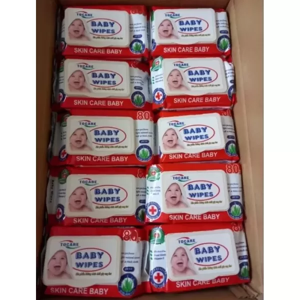 Hình ảnh sản phẩm Giá Sỉ ( Thùng 20 gói) Khăn giấy ướt Baby Wipes 80g