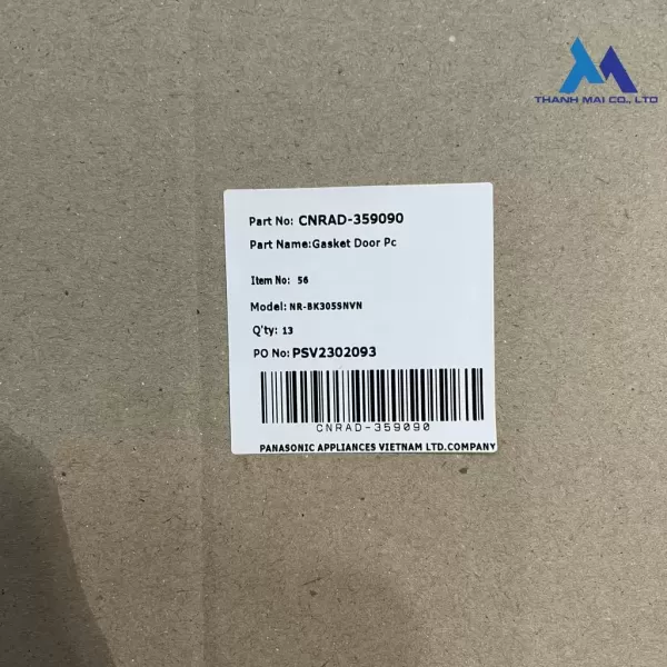 Hình ảnh sản phẩm [Gioăng tủ lạnh] Ron ngăn mát tủ lạnh Panasonic NR-BL307/ NR-BL308/ NR-BK305/ NR-BK306