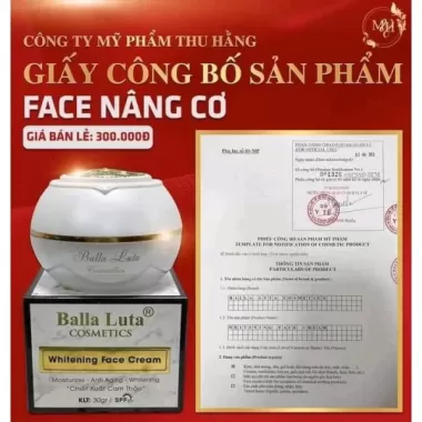Kem Face Dưỡng Trắng Da Balla Luta Chính Hãng Màu Trắng 30g 3
