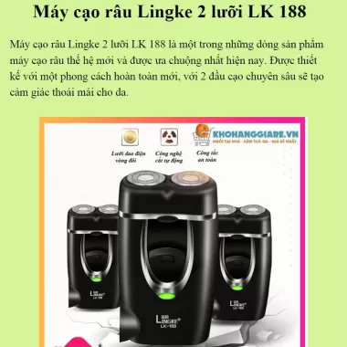 [ LK-188 ] Máy Cạo Râu Mini 2 Lưỡi Cạo Nổi - Máy Cạo Râu Đa Năng Đầu Cạo Chống Nước - TCS 7