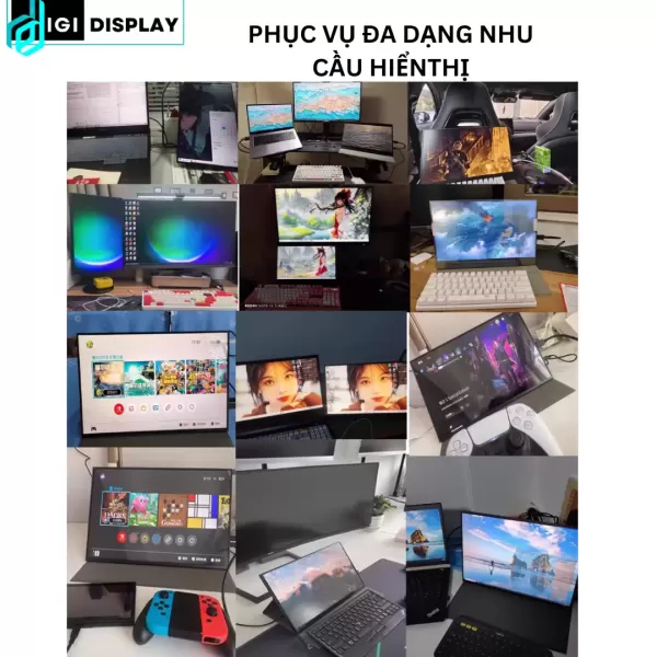 Hướng dẫn kết nối màn hình di động IPS 100% sRGB với laptop và máy tính qua Type‑C và HDMI