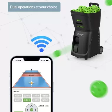 Máy tập tennis thông minh PUSUN PT-SMART được trang bị thiết bị tập luyện đơn phục vụ tự động 4