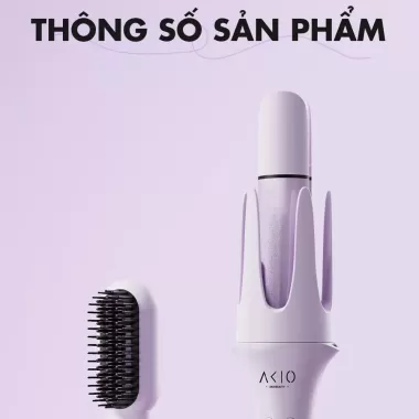Máy uốn tóc xoăn tự động Akio 3 trục thay đổi đường kính uốn 28mm, 32mm 40mm và 1 đầu lược 6