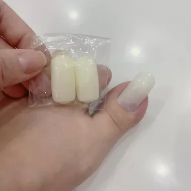 Móng úp chân lẻ NGÓN CÁI TO DÀI ( túi 10 móng ) form đẹp móng mỏng chuẩn form dẻo dai