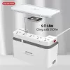 Ổ điện đóng hộp Drapow SK26 5 ổ cắm 2500W, 1 cổng Type C 20W,1 cổng QC 18W, 1 cổng USB-A 12W, Sạc không dây 4