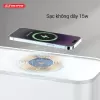 Ổ điện đóng hộp Drapow SK26 5 ổ cắm 2500W, 1 cổng Type C 20W,1 cổng QC 18W, 1 cổng USB-A 12W, Sạc không dây 5