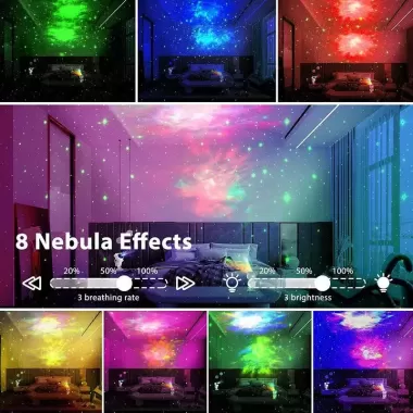 OutLight【Chính Hãng】đèn phi hành gia,đèn chiếu sao,đèn ngủ decor phòng,đèn laser phòng bay,Tầm nhìn 3D đầy màu sắc【Đèn bầu không khí tiên tiến】【quà sinh nhật】 4