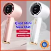 Quạt mini cầm tay M2 5000mAh di động có thể sạc gió mạnh 100 tốc độ turbo phản lực màn hình hiển thị pin 1