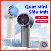 Quạt mini cầm tay M2 5000mAh di động có thể sạc gió mạnh 100 tốc độ turbo phản lực màn hình hiển thị pin