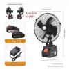 🔥🔥Quạt Tích Điện Pin 10-15 Cell Dùng Liên Tục 4-8H, Quạt Makita Để Bàn 2 Cấp Độ Gió Siêu Mát 3