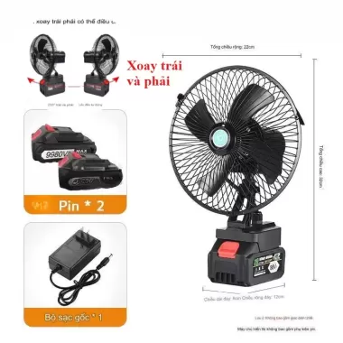 🔥🔥Quạt Tích Điện Pin 10-15 Cell Dùng Liên Tục 4-8H, Quạt Makita Để Bàn 2 Cấp Độ Gió Siêu Mát 3 🔥🔥Quạt Tích Điện Pin 10-15 Cell Dùng Liên Tục 4-8H, Quạt Makita Để Bàn 2 Cấp Độ Gió Siêu Mát 3