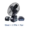 🔥🔥Quạt Tích Điện Pin 10-15 Cell Dùng Liên Tục 4-8H, Quạt Makita Để Bàn 2 Cấp Độ Gió Siêu Mát 5