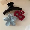 Cổ Điển Gradient Plumeria Hoa Kẹp Tóc Kẹp Kẹp Barrettes Phụ Kiện 3
