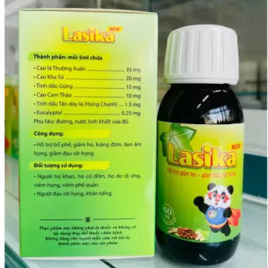 Siro Ho Lasika - Giảm Ho hiệu quả, giúp loãng đờm tự nhiên 3