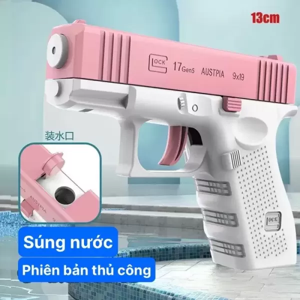 Hình ảnh sản phẩm Súng Nước GLOCK Súng Phun Nước Mùa Hè Phiên Bản Mới Chất Lượng Cao