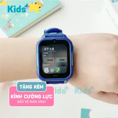 [ TẶNG DÂY ĐEO CỔ - KÍNH CƯỜNG LỰC 3 LỚP ] Đồng hồ thông minh định vị trẻ em KidsPlus A12 4G chính hãng nghe gọi video 4 10