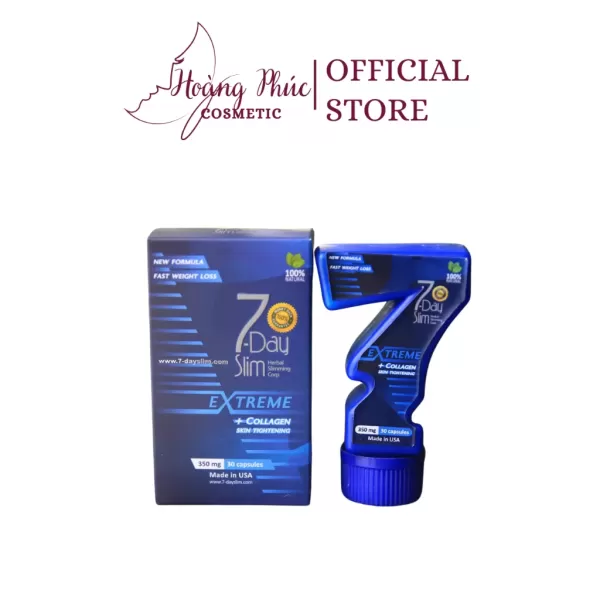 Hình ảnh sản phẩm Viên Uống GIẢM CÂN 7Day Slim (Hộp 30v) Dành Cho Cơ Địa Chai Lờn - Phương pháp giảm cân an toàn từ Mỹ