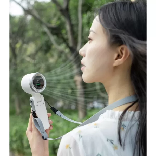 Hình ảnh sản phẩm Quạt Cầm Tay Mini N607 Diveblues Quạt Turbo Jet Quạt Mini Quạt phản lực cầm tay 5 cấp độ gió mạnh Pin 3600mah