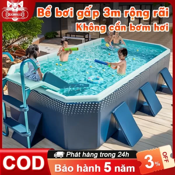 Cách lựa chọn bể bơi gấp gọn cho bé: kích thước, chất liệu và cách bảo quản