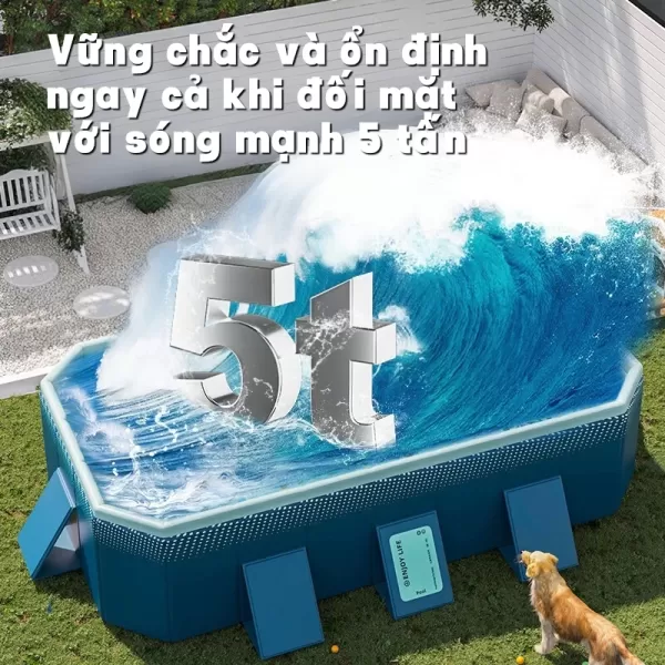 Trải nghiệm lắp đặt và bảo quản bể bơi gấp gọn cho bé không cần bơm hơi