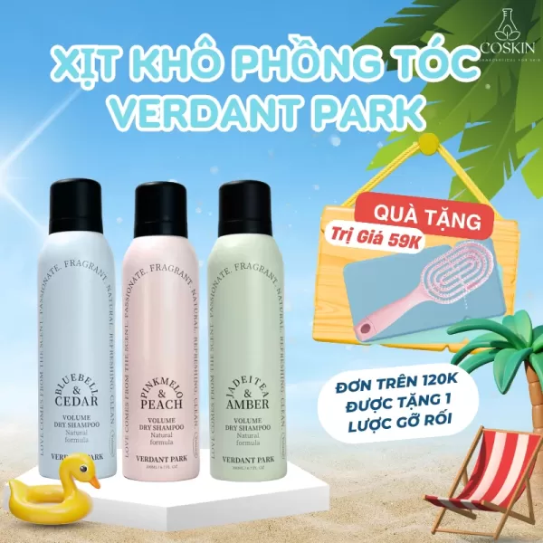 Cách dùng xịt gội khô Verdant Park đúng cách để duy trì tóc sạch mượt suốt ngày dài