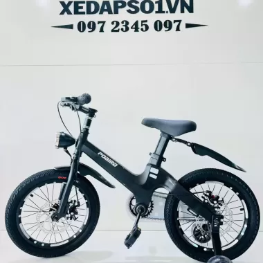 Xe đạp trẻ em từ 2 đến 9 tuổi khung nhôm bộ phanh đĩa có đèn chiếu sáng POBIRD 4